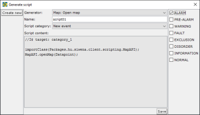 Generate script