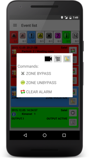 Commands