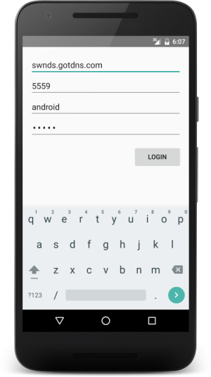 Log in 