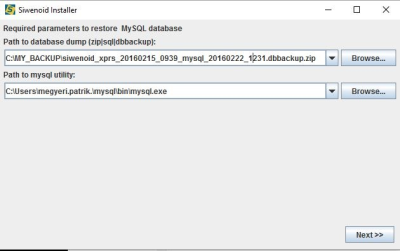 Path to database