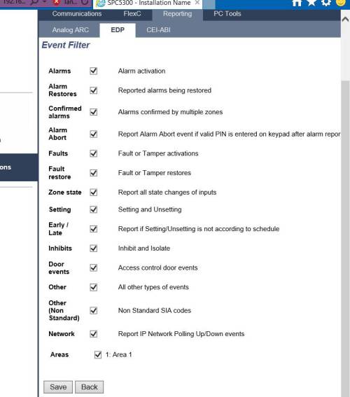 Event filter