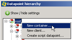 New container‎