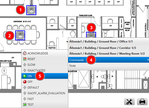 Multi-selection on map