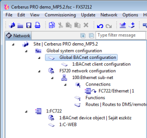 Network settings