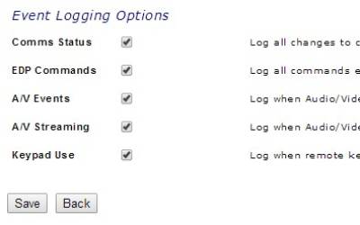 Event logging options