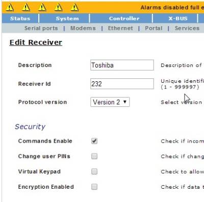 Edit receiver