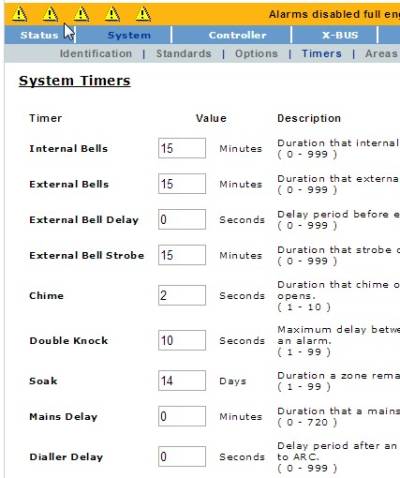System timers