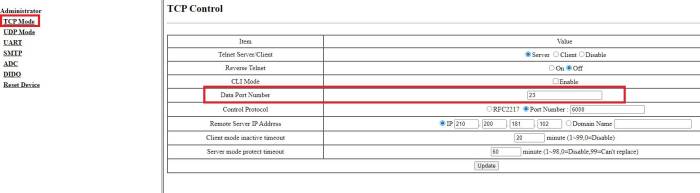 TCP Control